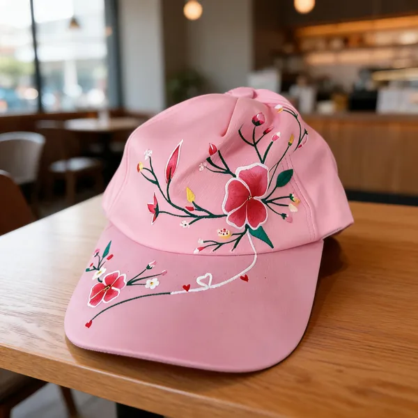Pink_Satin_Cap_Women