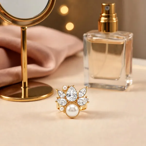 White_Metal_Ring_Women