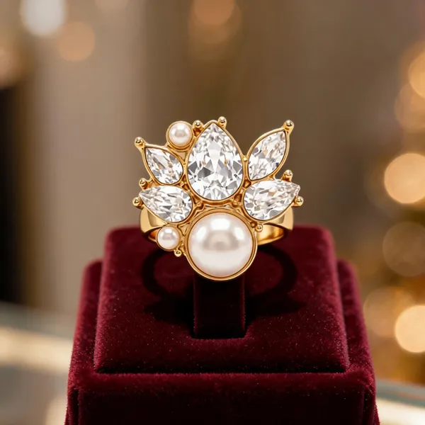 White_Metal_Ring_Women