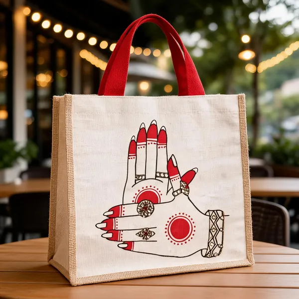 Red_Cotton_Jute_Tote_Bag_-_Handpainted_Women