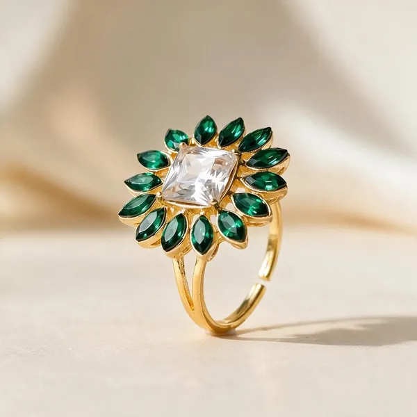 Green_Metal_Ring_Women