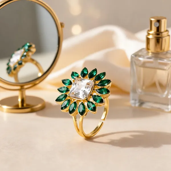 Green_Metal_Ring_Women