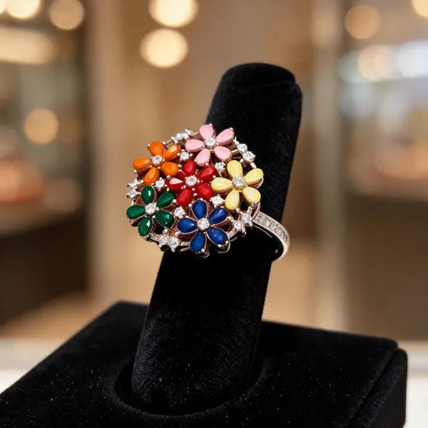 Multicolor_Metal_Ring_Women