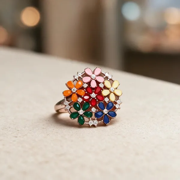 Multicolor_Metal_Ring_Women