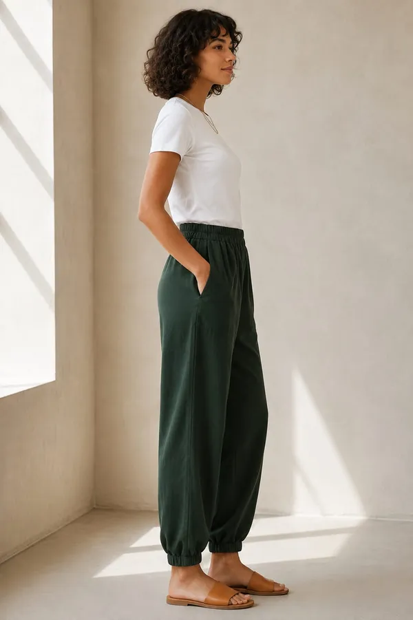 Green_Cotton_Flex_Relaxed_Fit_Jogger_Pants_For_Women