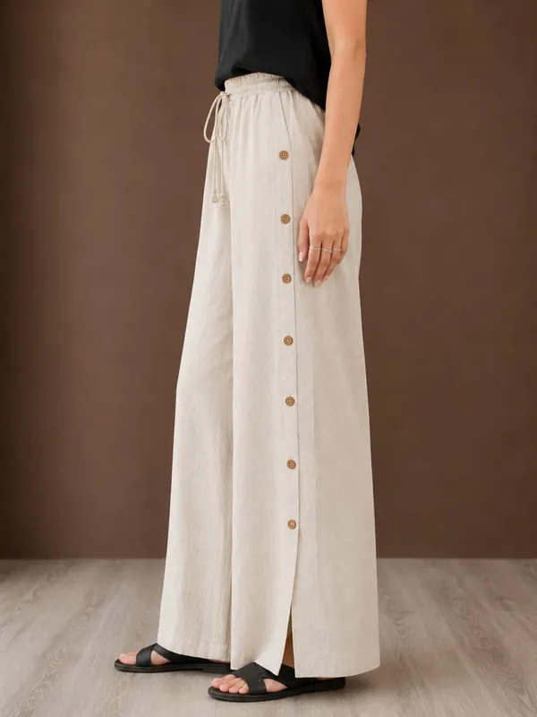 Women’s_Beige_Wide_Leg_Palazzo_Pants_with_Side_Button_Detail