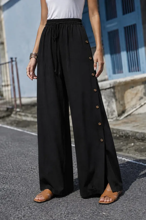 Women’s_Black_Wide_Leg_Palazzo_Pants_with_Side_Button_Detail