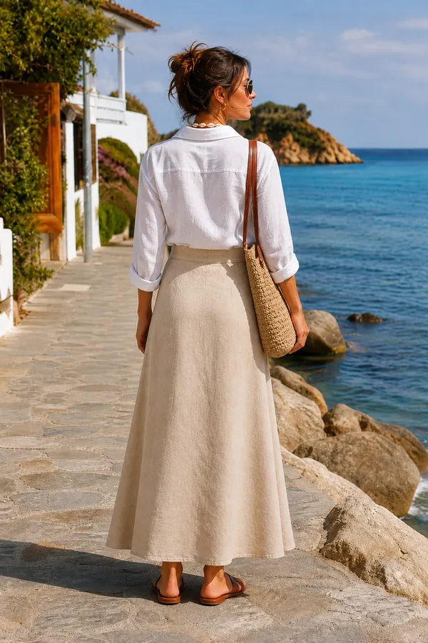 Women’s_Natural_High_Waist_Button-Front_A-Line_Maxi_Skirt