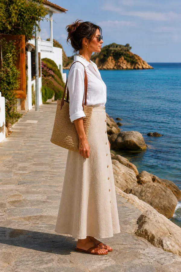 Women’s_Natural_High_Waist_Button-Front_A-Line_Maxi_Skirt