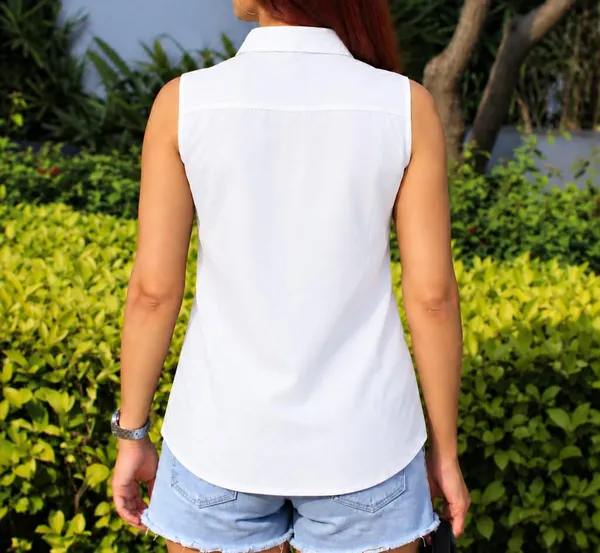 Women’s_Solid_WHITE__Sleeveless_Shirt_with_Collar