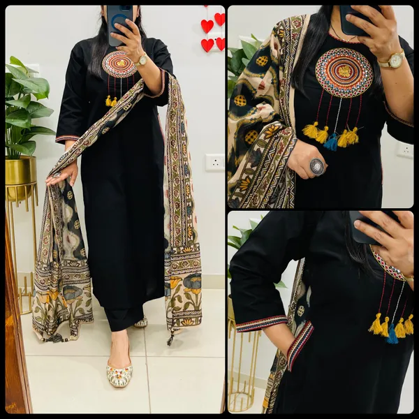 Black_Embroidered_Kurta_Pant_Dupatta_Set_for_Women