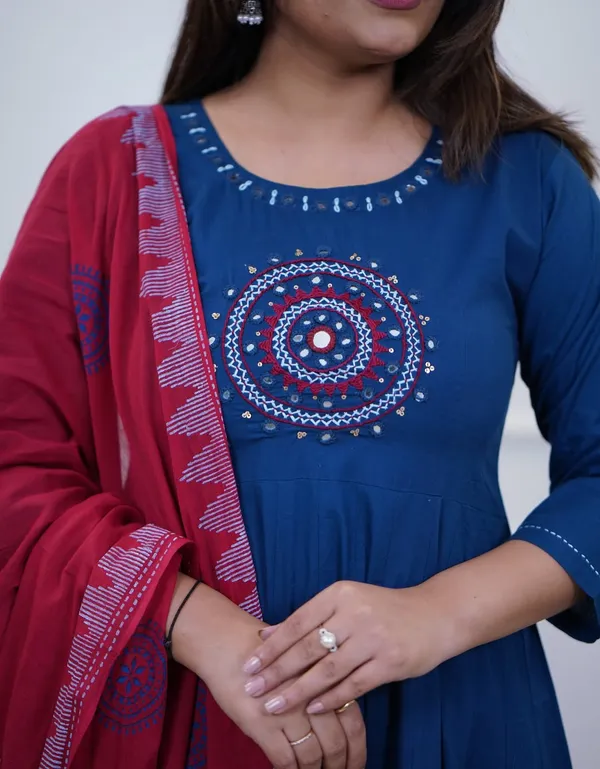 Blue_Anarkali_Kurta_Set_With_Dupatta_for_Women