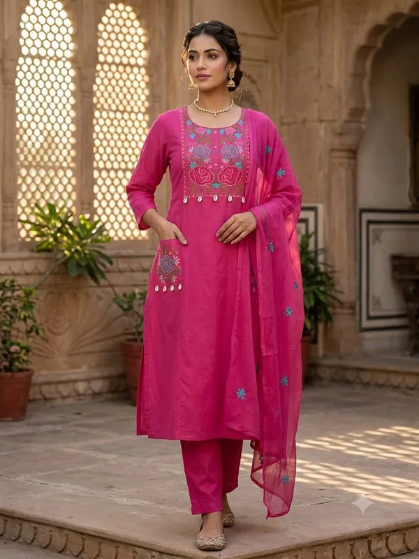 Pink_Embroidered_Straight_Salwar_Suit_Set_for_Women