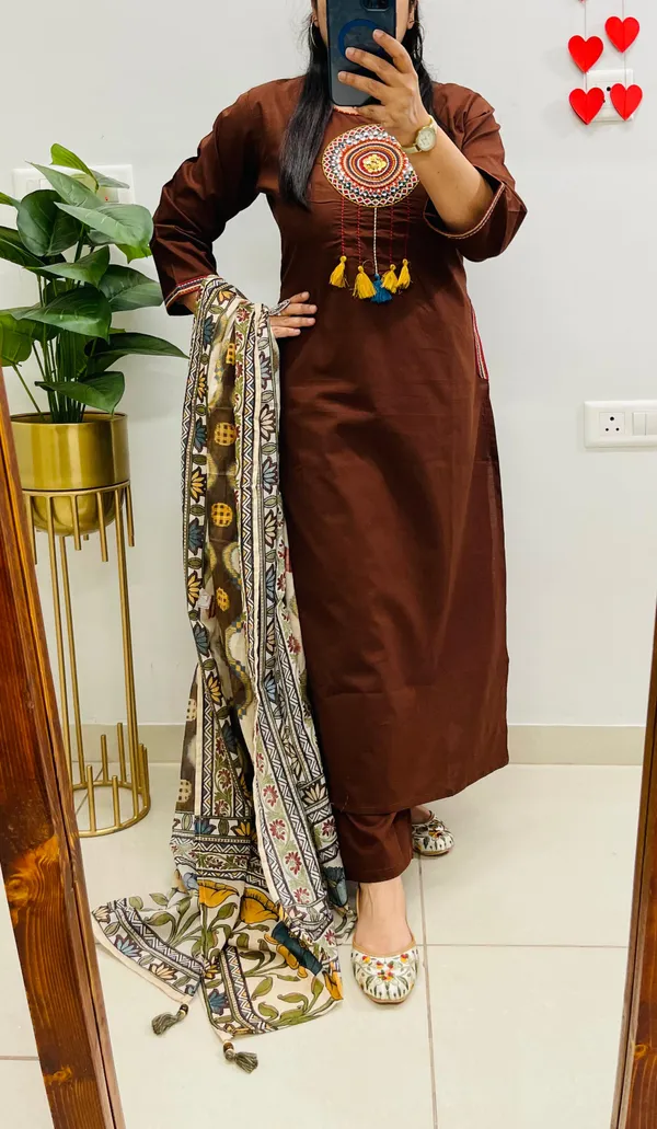 Brown_Straight_Printed_Kurta_Set_for_Women