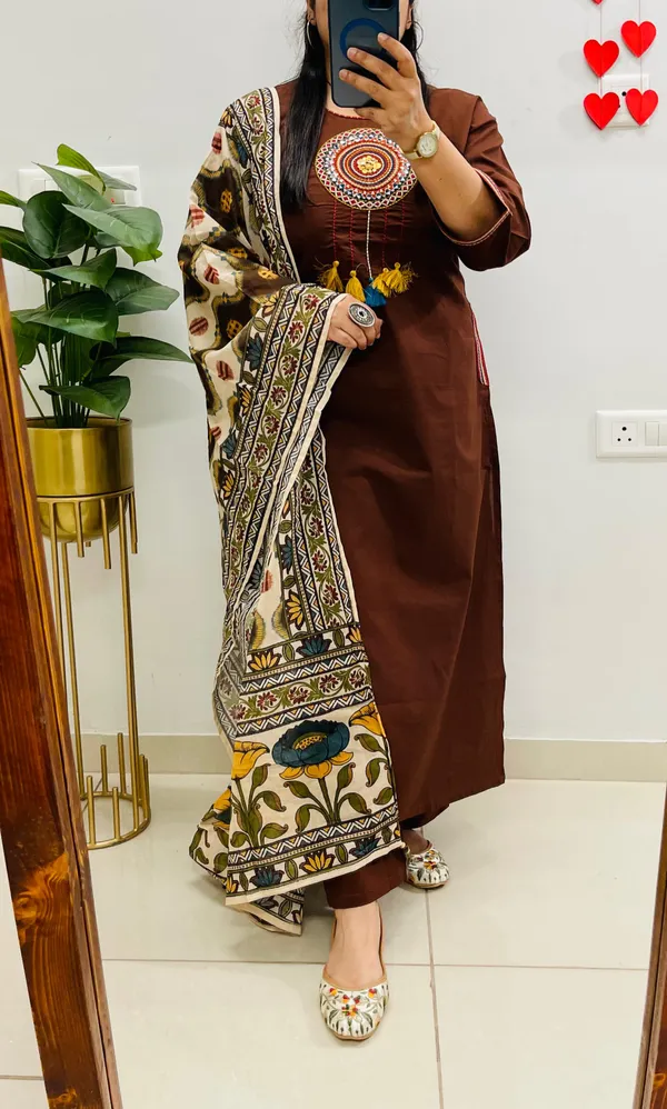 Brown_Straight_Printed_Kurta_Set_for_Women