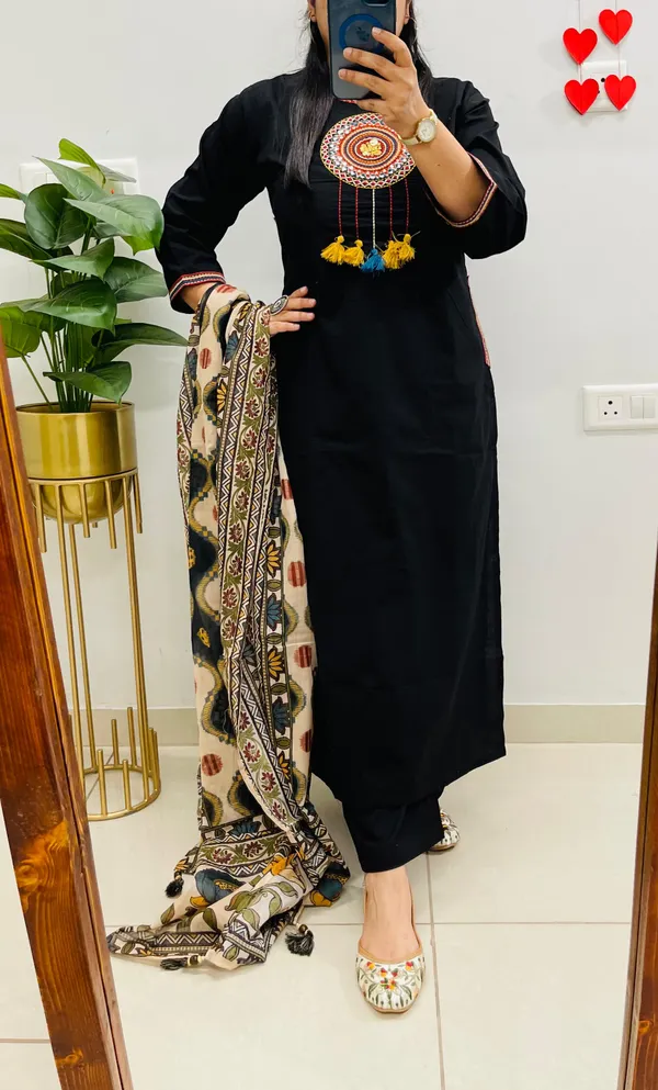Black_Embroidered_Kurta_Pant_Dupatta_Set_for_Women