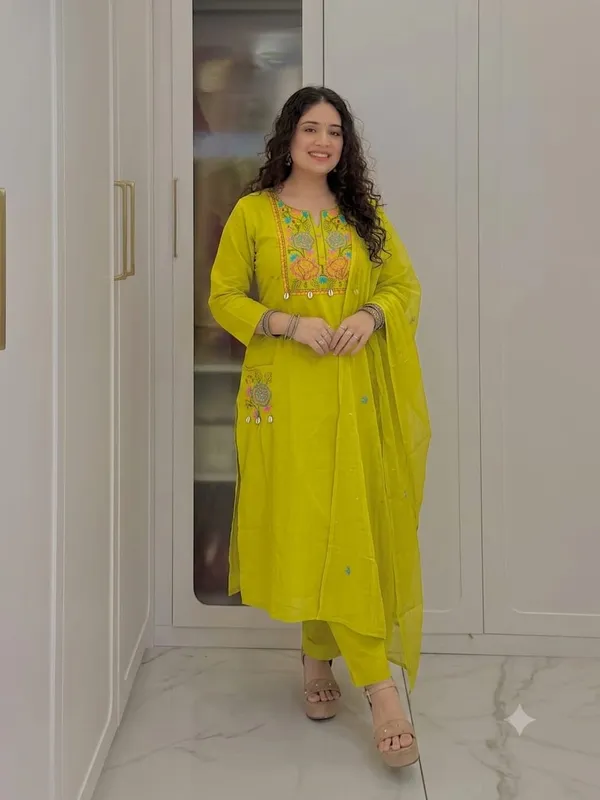 Yellow_Embroidered_Straight_Kurta_Set_for_Women