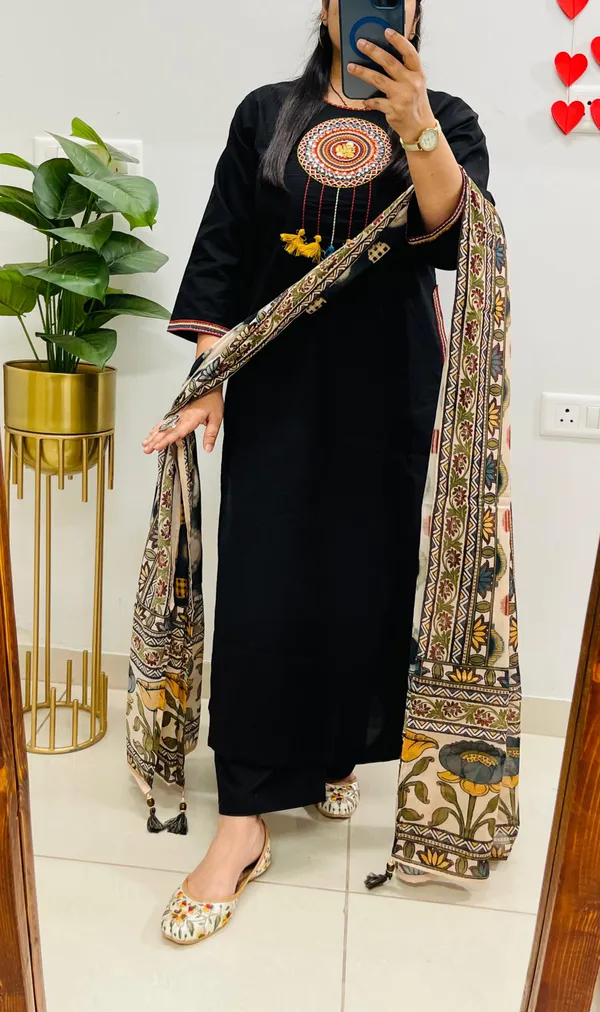 Black_Embroidered_Kurta_Pant_Dupatta_Set_for_Women