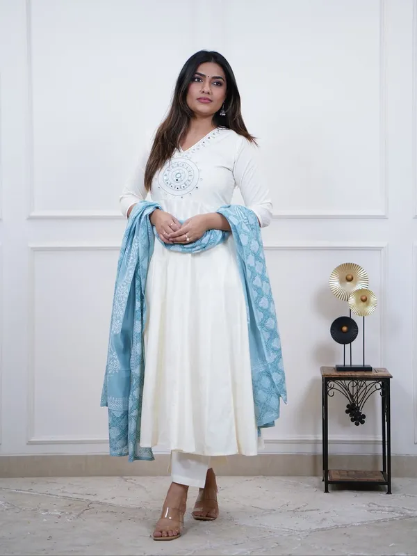 White_Anarkali_Kurta_Set_for_Women