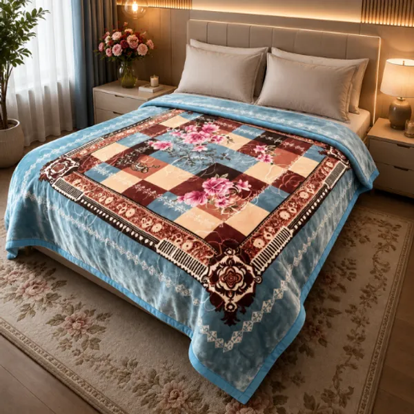 Patchwork_Floral_Print_Blanket