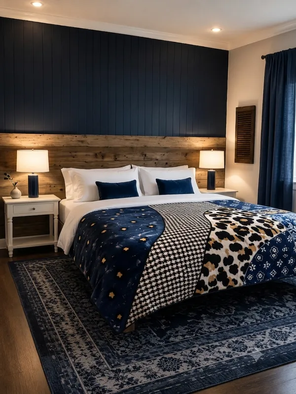 Navy_Blue_Geometric_Print_Blanket