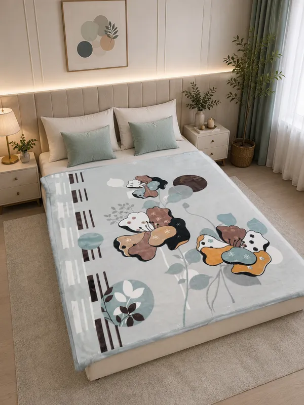 Floral_Butterfly_Printed_Bed_Blanket