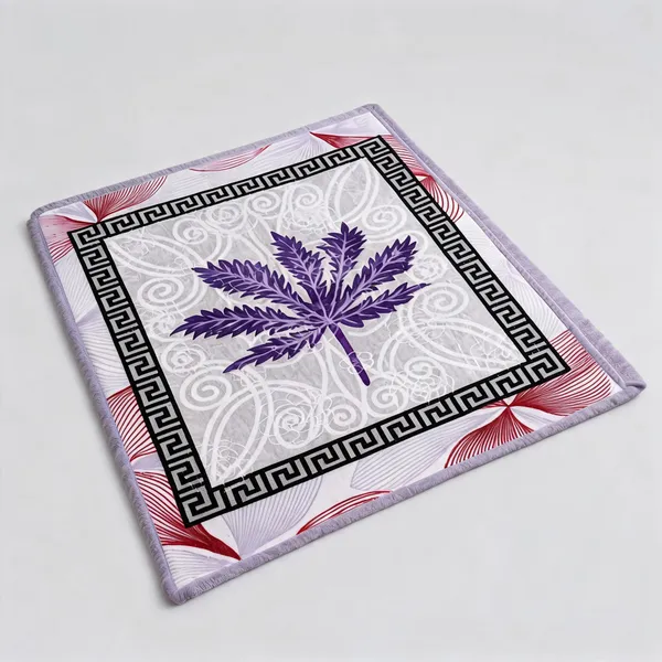 Purple_Premium_Angora_Yarn_Polyester_Floral_Print_Decorative_Blanket