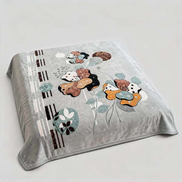 Grey_Premium_Angora_Yarn_Polyester_Contemporary_Floral_Print_Blanket