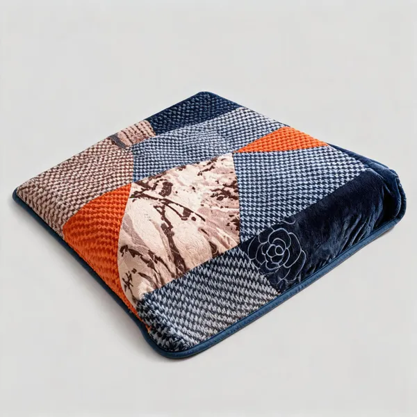 Grey_Premium_Angora_Yarn_Polyester_Patchwork_Print_Blanket
