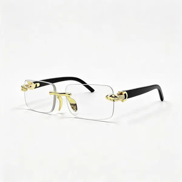 Gold_Metal_&_Plastic_Eyeglasses_For_Women