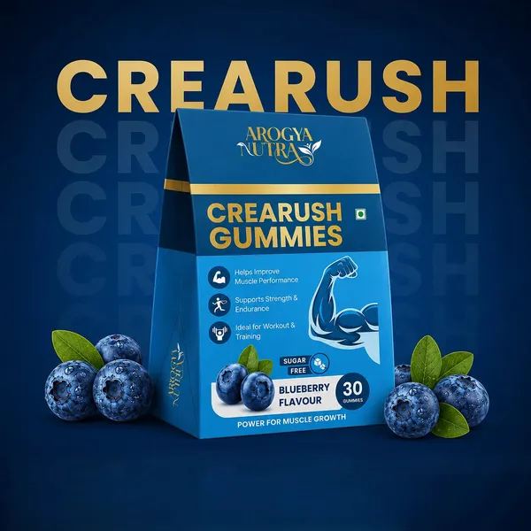 Crearush_Gummies_Creatine_Monohydrate_Blueberry_Flavor_1_Box