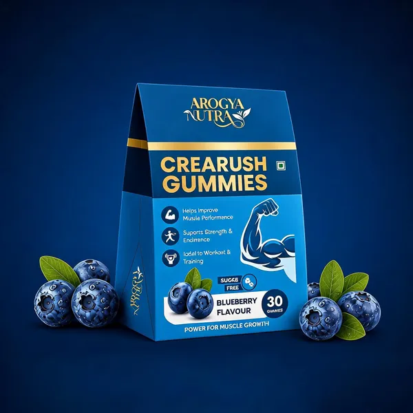 Crearush_Gummies_Creatine_Monohydrate_Blueberry_Flavor_1_Box