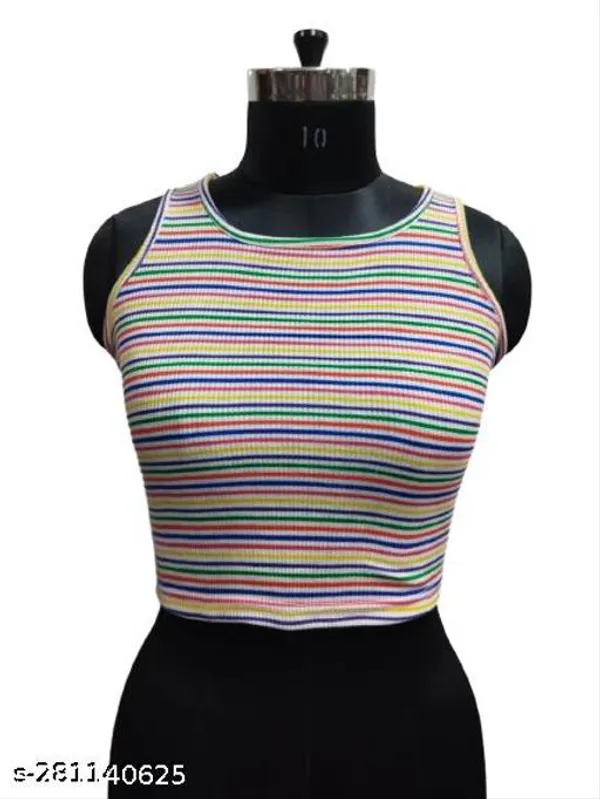 Fancy_Stripped_Round_Neck_Cut_Sleeve_Top