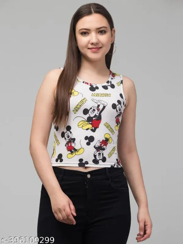 Round_Neck_Cut_Sleeve_Crop_Top