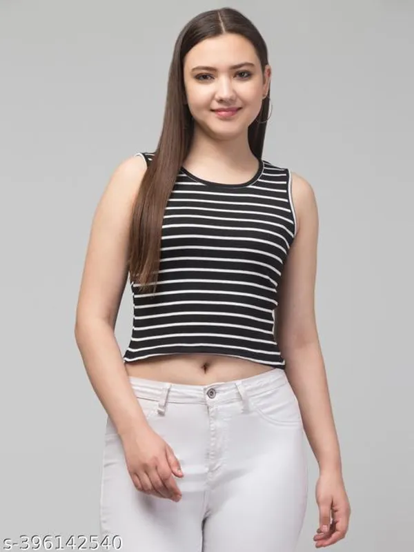 Round_Neck_Cut_Sleeve_Crop_Top