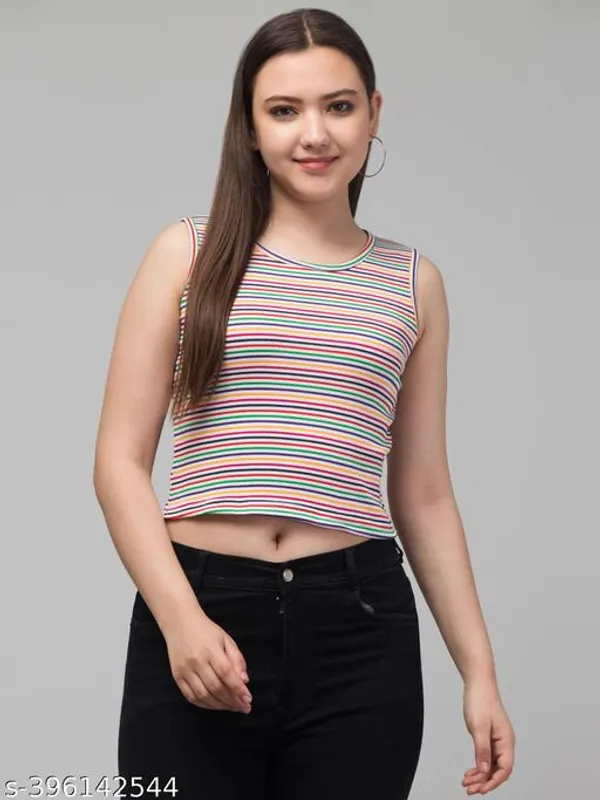 Round_Neck_Cut_Sleeve_Crop_Top
