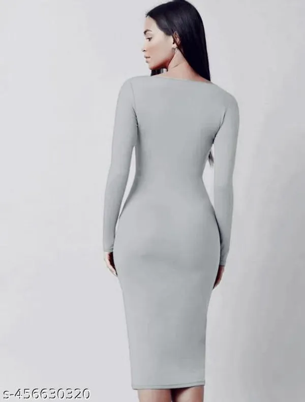 Full_Sleeve_Square_Neck_Bodycon_Dress