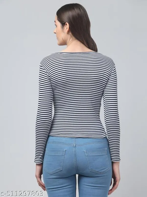 Women_S_Striped_Full_Sleeve_Ribbed_Top