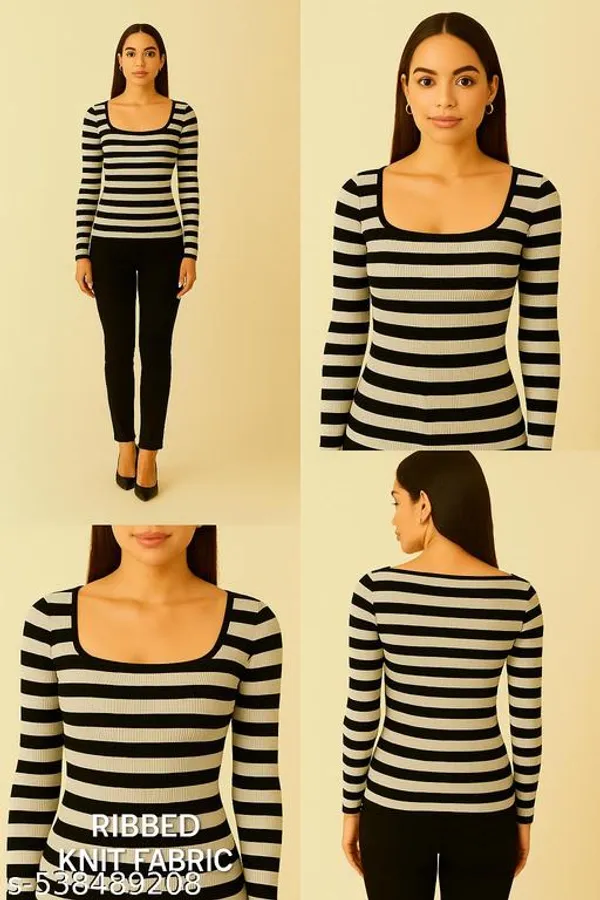Classic_Black_White_Striped_Ribbed_Top