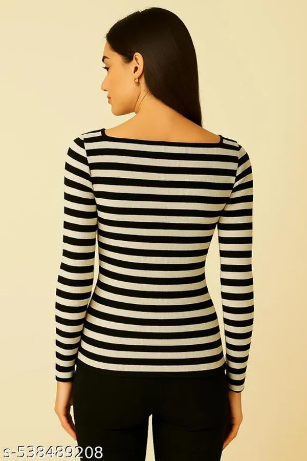 Classic_Black_White_Striped_Ribbed_Top
