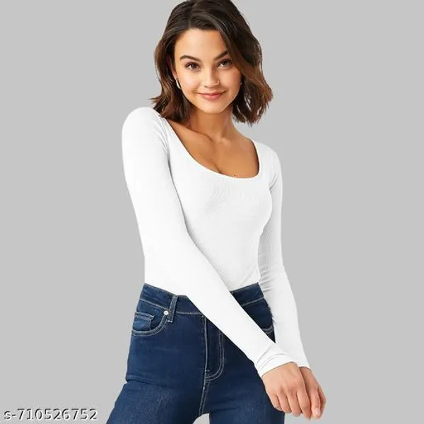Women_Solid_Square_Neck_Full_Sleeve_Stretchable_Top