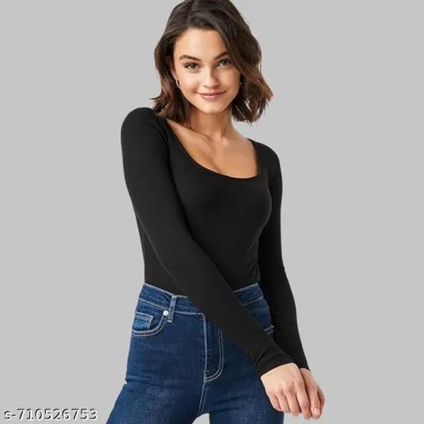 Women_Solid_Square_Neck_Full_Sleeve_Stretchable_Top