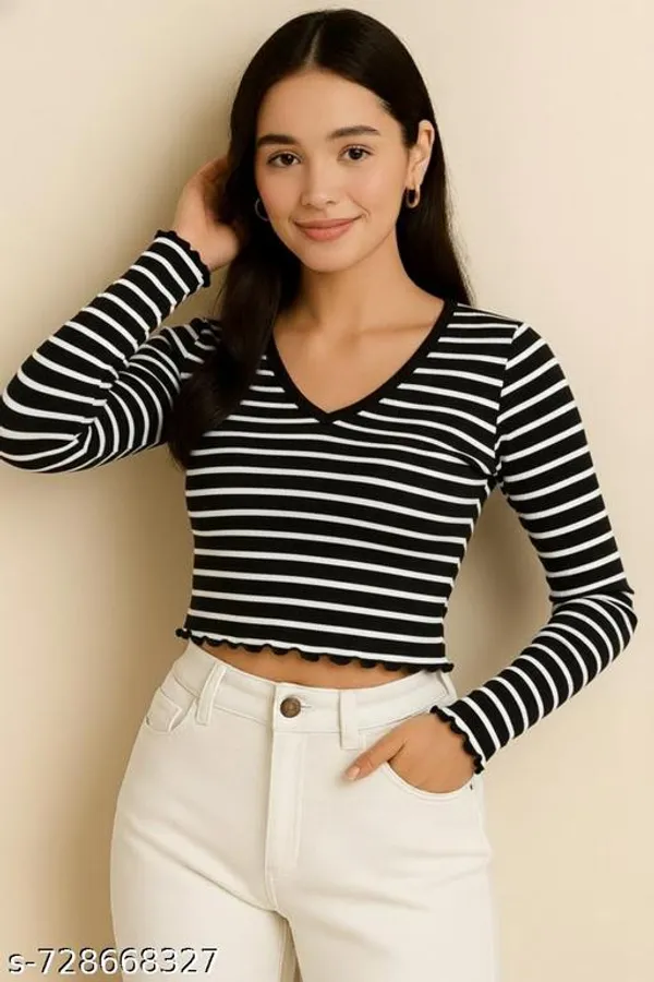 Women_S_Stylish_Striped_Ribbed_Crop_Top_Combo_Pack_Of_2_Full_Sleeve_V_Neck_Casual_Tops