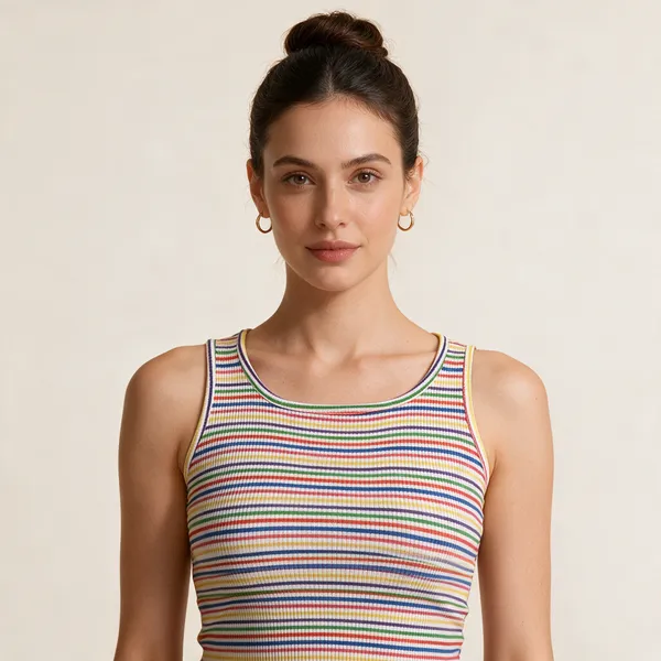 Fancy_Stripped_Round_Neck_Cut_Sleeve_Top