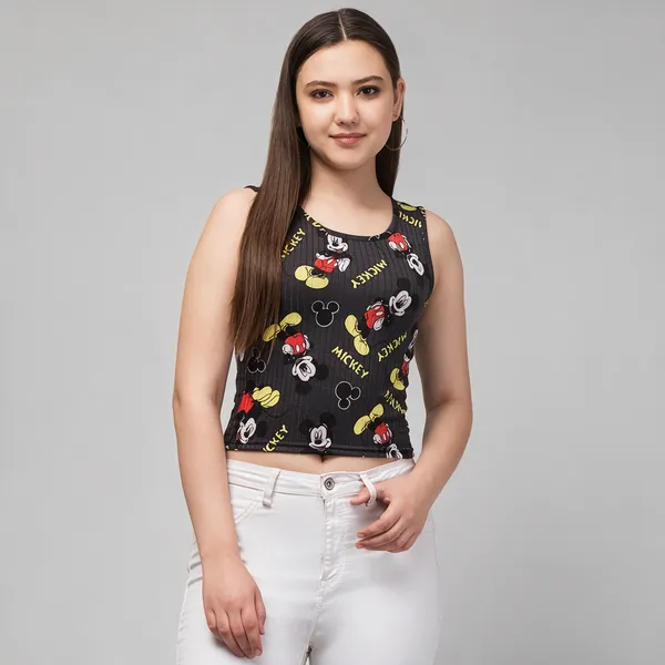 Round_Neck_Cut_Sleeve_Crop_Top