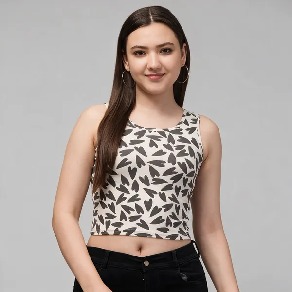 Round_Neck_Cut_Sleeve_Crop_Top