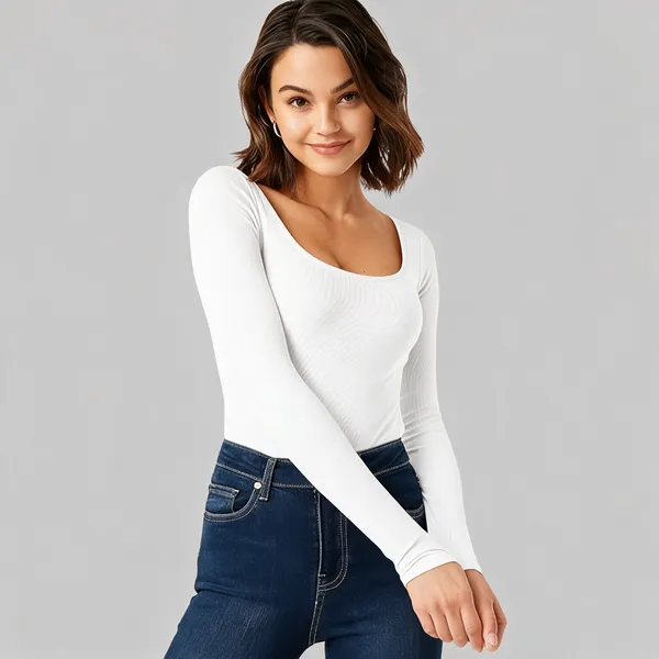 Women_Solid_Square_Neck_Full_Sleeve_Stretchable_Top