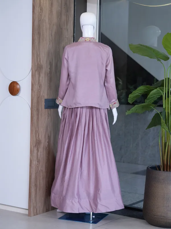 Lavender_Zuzu_Silk_Jacket_Style_Lehenga_Set_For_Women