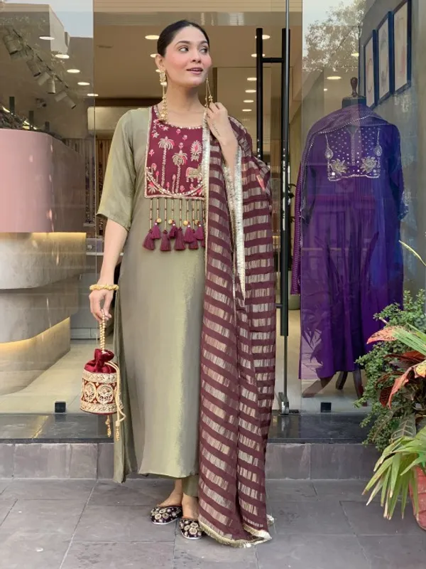 Olive_Roman_Straight_Embroidered_Kurta_With_Pant_And_Dupatta_For_Women
