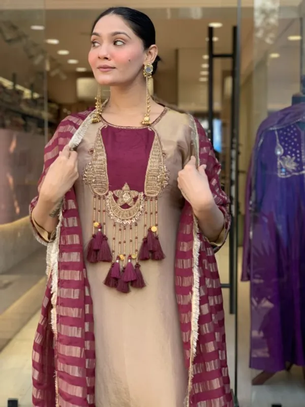 Beige_Roman_Straight_Embellished_Kurta_With_Pant_And_Dupatta_For_Women